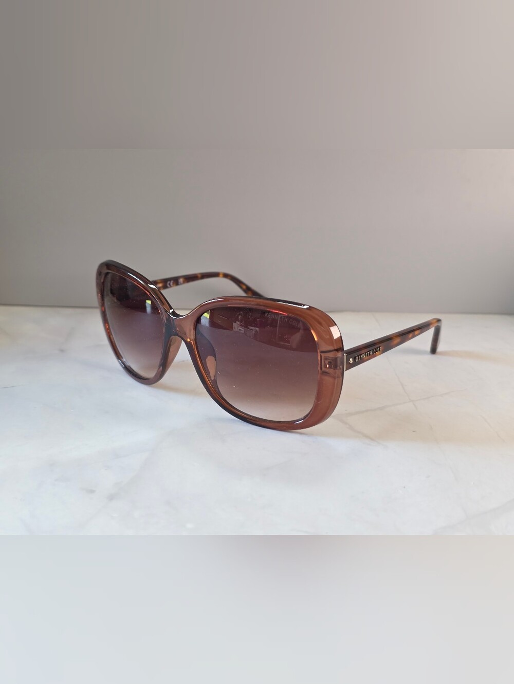 Kenneth Cole KC00031 Oversized Brown Tortoise Sunglasses